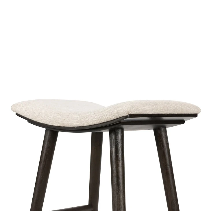 Saddle Stool With Antique Grey Base Saddle Stool With Antique Grey Base